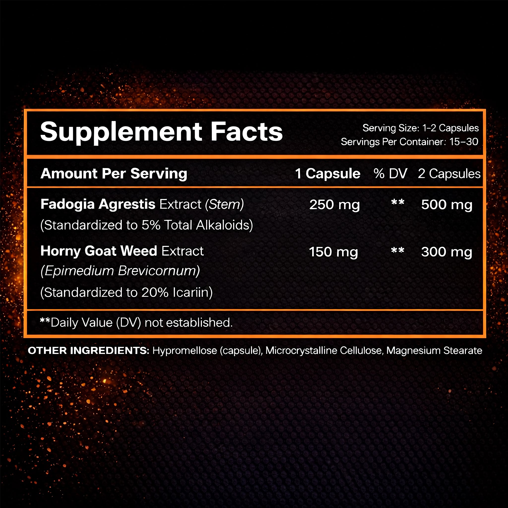 Alpha Male Complex – Strength & Performance Stack | Fadogia Agrestis & Epimedium | 30 Capsules