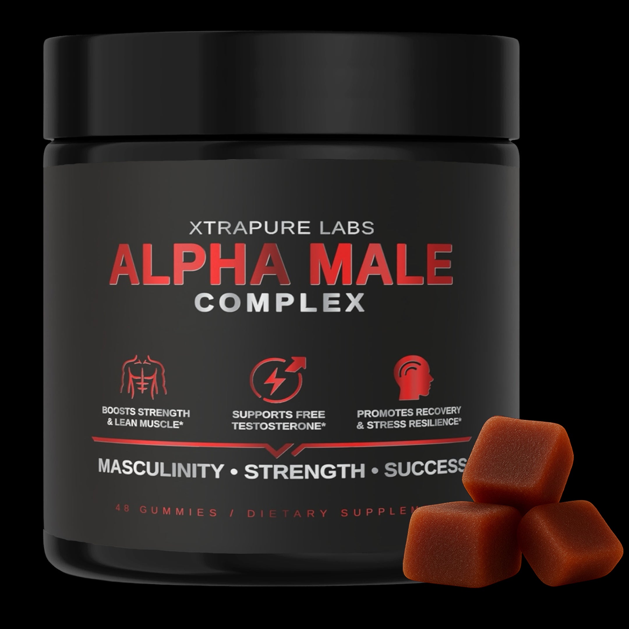 Alpha Male Complex - Gummies | High-Potency Men's Health Formula | Ton –  Xtrapure Labs