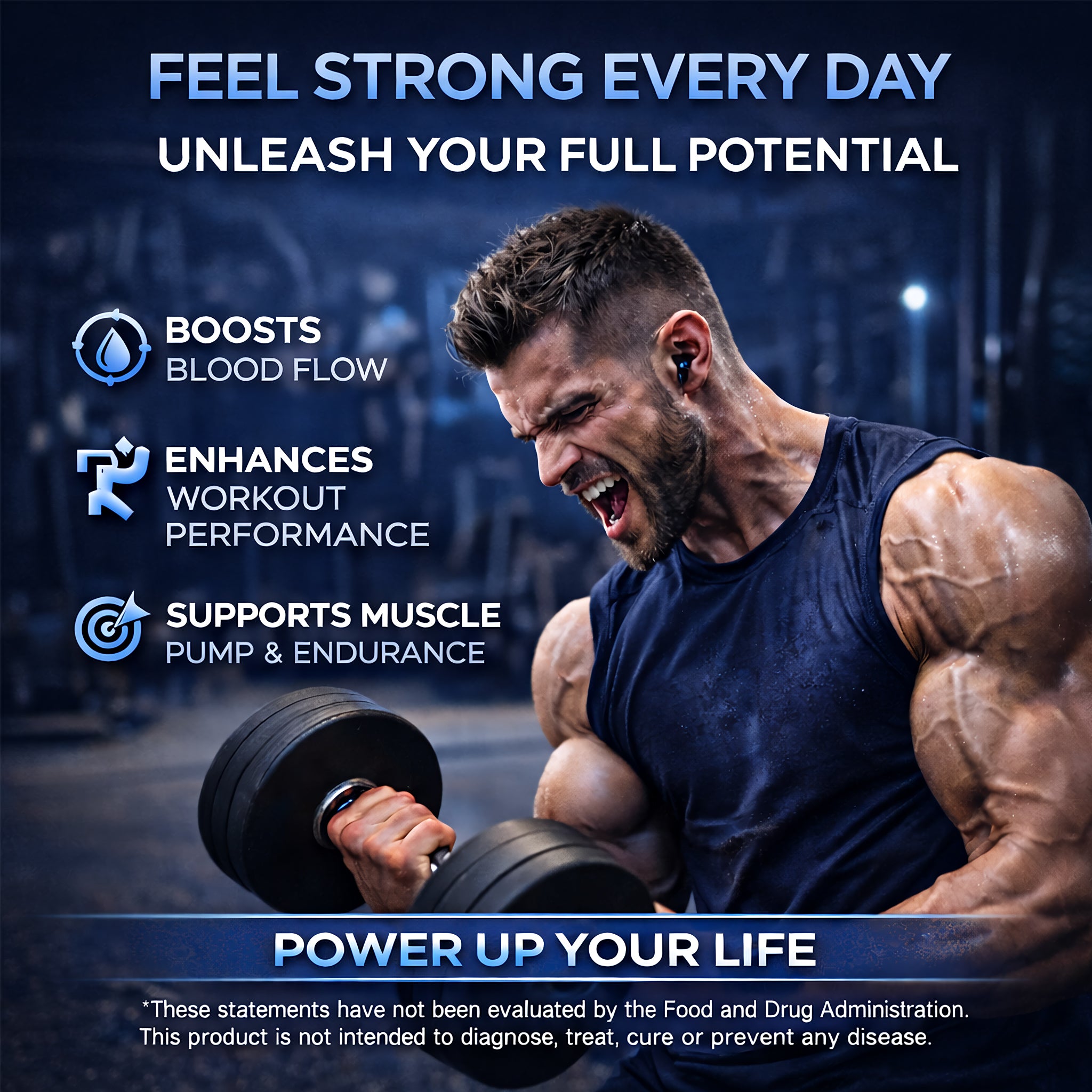 Alpha Male Complex – Nitric Oxide & Circulation High-Potency Performance & Blood Flow Support for Men | Clinically-Standardized Extracts | 60 Capsules